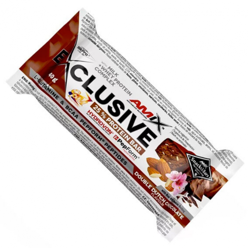 Amix Exclusive Protein Bar 85g - lesní plody