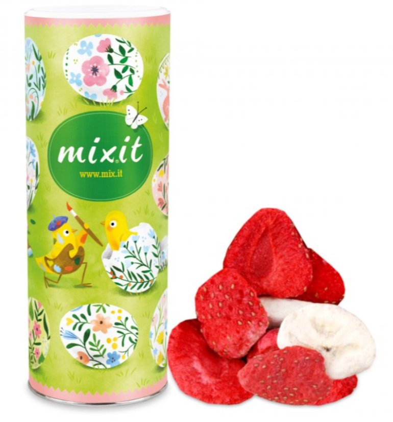 VELKÉ KŘUPAVÉ OVOCE 160g banán, jahoda [MIXIT]