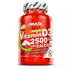 Amix Vitamin D3 2500 I.U. s vápníkem - 120 kapslí
