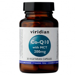 Viridian Co-enzym Q10 with MCT 200mg - 30 kapslí