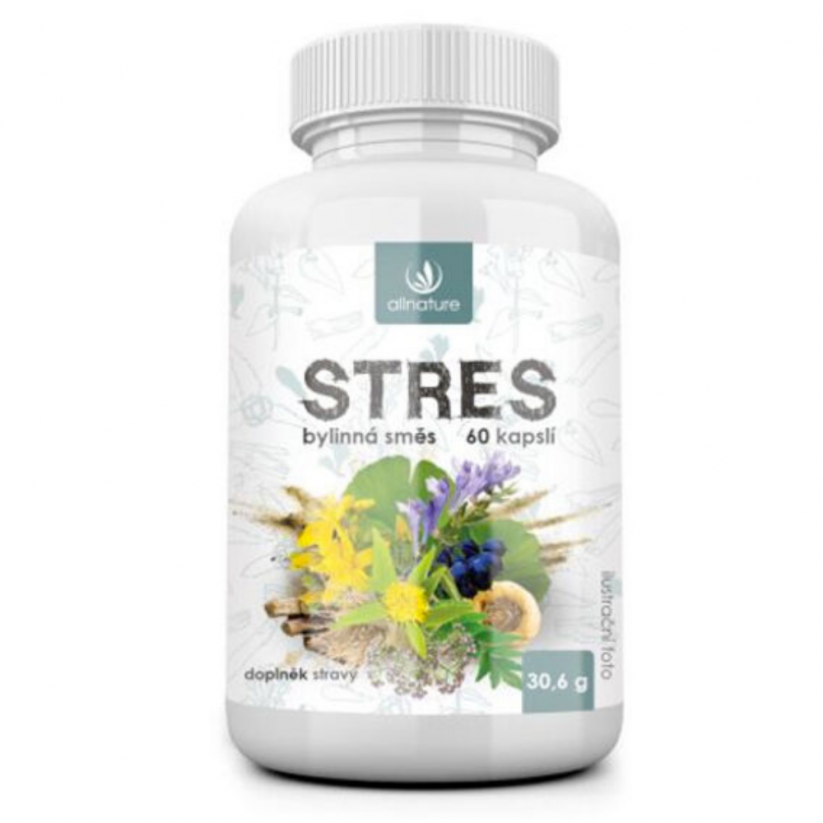 Allnature Stres bylinný extrakt - 60 kapslí