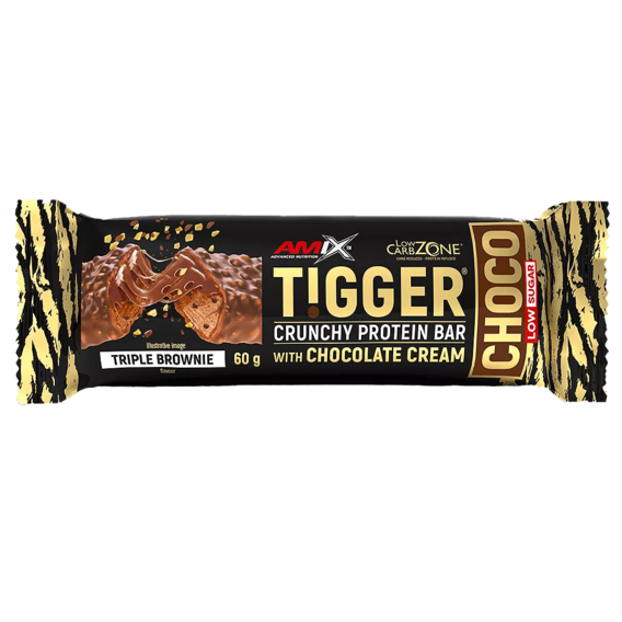 Amix Tigger Zero Choco Protein Bar - Velikost balení: 60 Gramů, Příchuť: Brownies