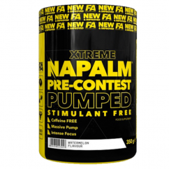 FA Xtreme Napalm Pre-Contest Pumped stimulant free 350g - liči