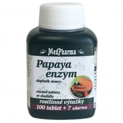 MedPharma Papaya enzym - cucavé pastilky - 107 tablet