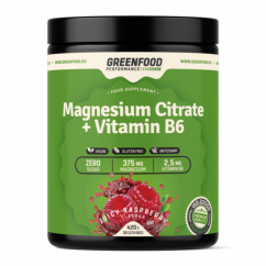 GreenFood Performance Magnesium Citrate + Vitamin B6 420g - mandarinka