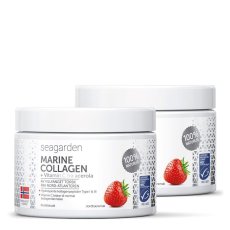 1+1 Zdarma Seagarden Marine Collagen + Vitamin C 150g - jahoda