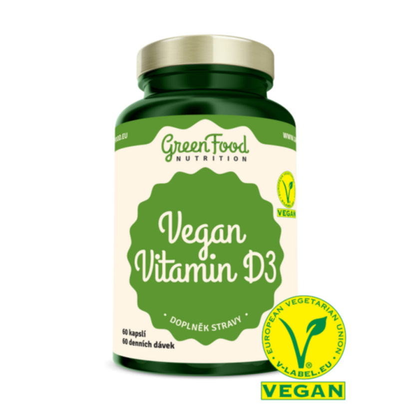 GreenFood Vegan Vitamin D3 - 60 kapslí