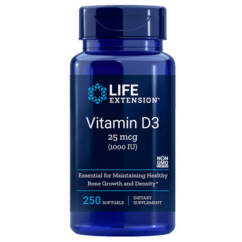 Life Extension Vitamin D3 25mcg (1000 IU) - 250 tobolek