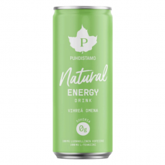 Puhdistamo Natural Energy Drink 330ml - zelené jablko