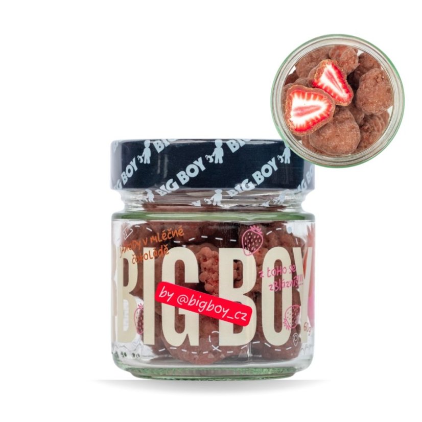Big Boy Jahody v mléčné čokoládě 60g