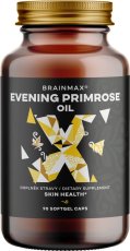 BrainMax®  Primrose oil, pupálkový olej, 90 rostlinných softgelových kapslí