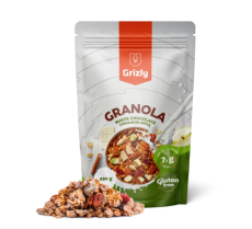 GRIZLY Granola bílá čokoláda, skořice a jablko - 450 g