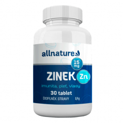 Allnature Zinek 15 mg - 30 tablet