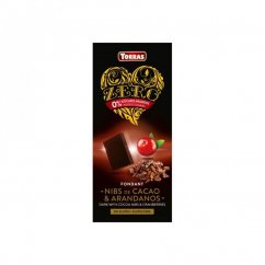 Torras Hořká čokoláda s brusinkami Srdíčko 125 g