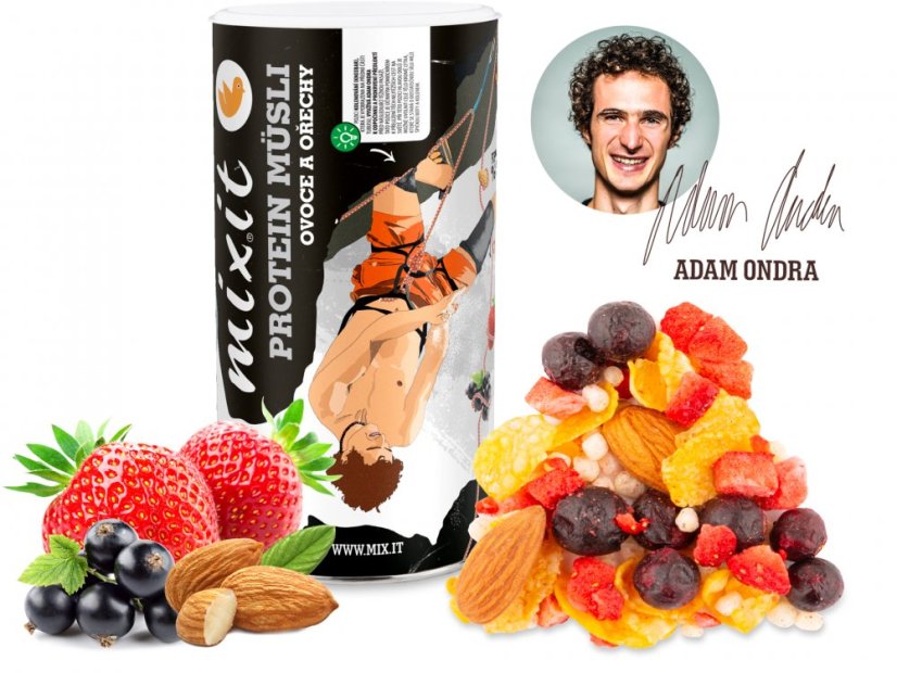Proteinové müsli Adama Ondry s ovocem 350g [MIXIT]