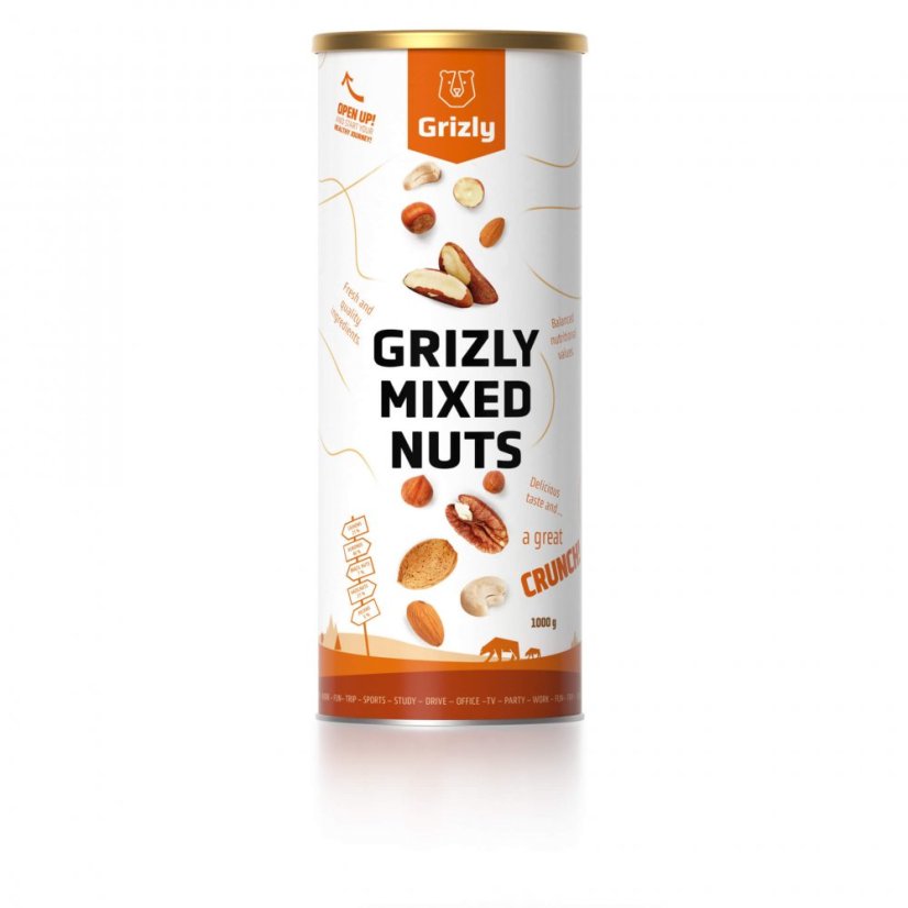 GRIZLY Směs jader ořechů 250 g