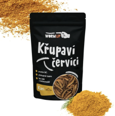 WormUp Křupaví červíci s kari 20g