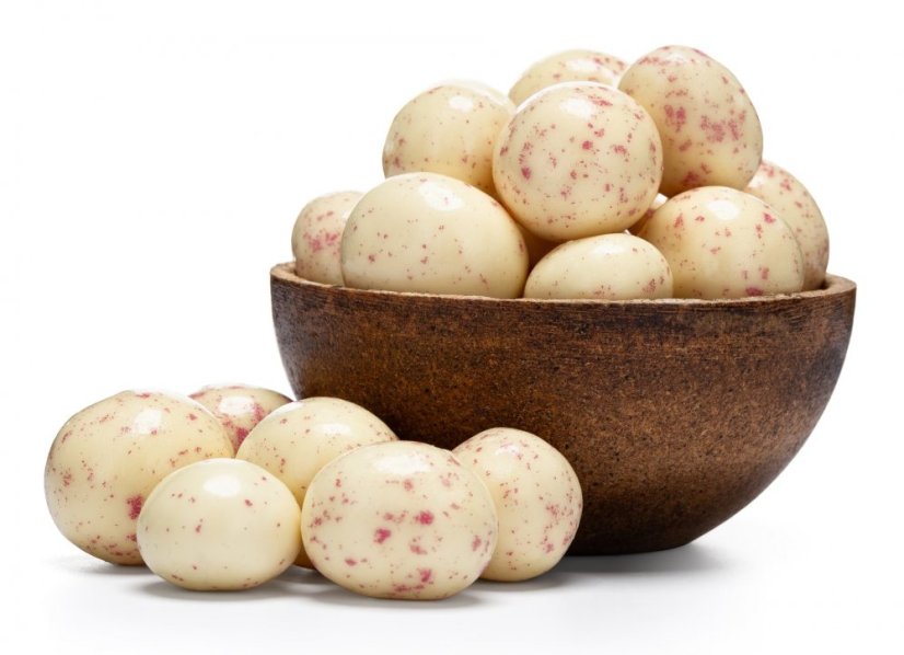 GRIZLY Lyofilizované maliny v jogurtové čokoládě 250 g