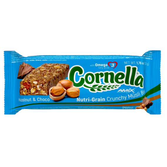 Amix Cornella Bar - Velikost balení: 50 Gramů, Příchuť: Kokos, Brusinka