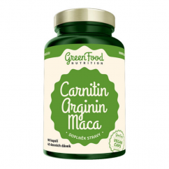 GreenFood Carnitin Arginin Maca - 90 kapslí