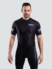 BrainMax® LAUF unisex cyklistický set, dres a kraťasy, černý
