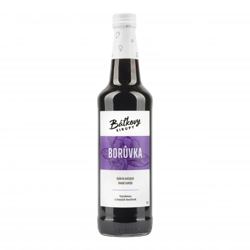 Báťkovy sirupy Borůvkový sirup 500 ml