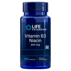 Life Extension Vitamin B3 Niacin - 100 kapslí