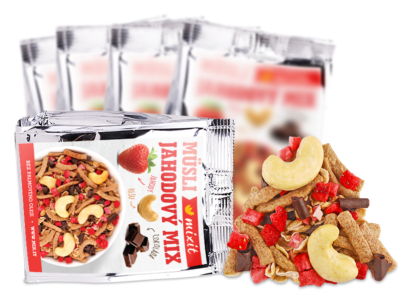 Mixit Müsli do kapsy 60g Jahodový mix