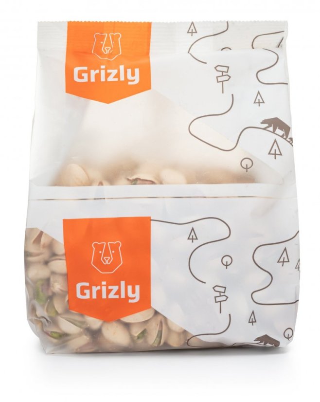 GRIZLY Pistácie nesolené Natural 500 g