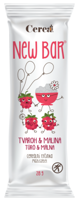 Cerea New Bar 33g Malina Tvaroh