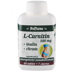 MedPharma L-Carnitin 500 mg + inulin + chrom - 67 tablet