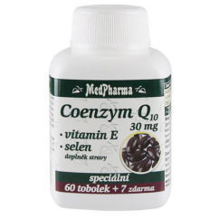MedPharma Coenzym Q10 30 mg + vitamin E + selen - 67 tablet