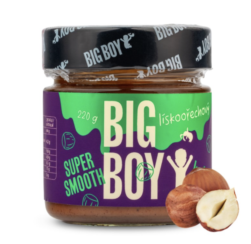 Big Boy Lískoořechový krém super smooth 220 g