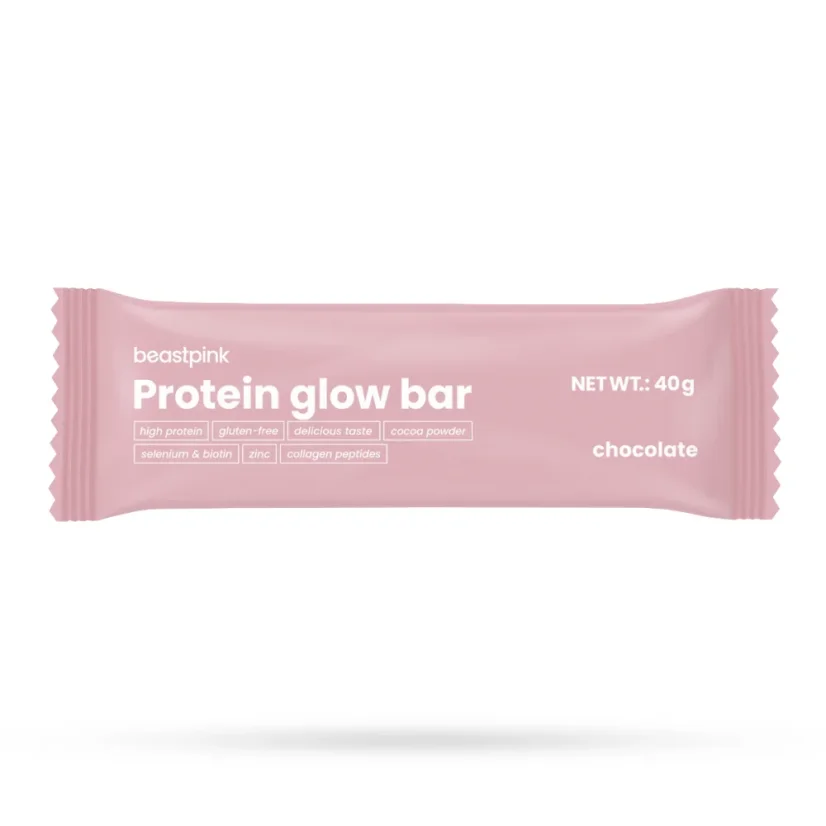 BeastPink Protein GlowBar 40g jahoda