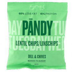 PANDY Čočkové chipsy 40g - kopr, pažitka