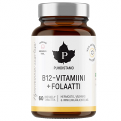 Puhdistamo Vitamin B12 Folate 60 tablet - malina