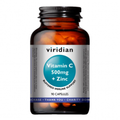 Viridian Vitamin C 500mg + Zinc - 90 kapslí
