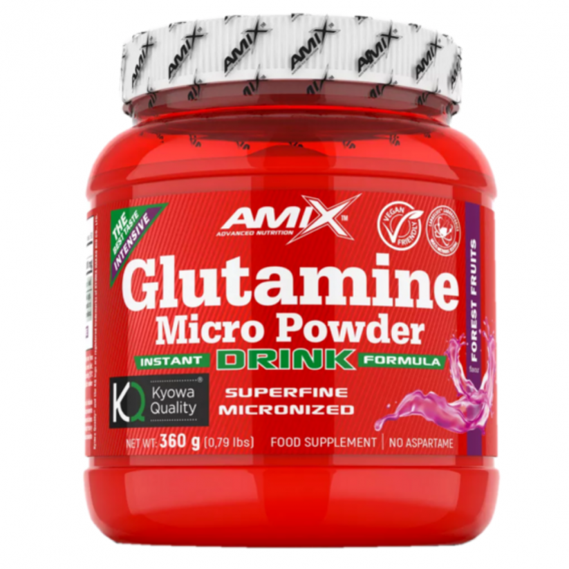 Amix Glutamine Micro Powder Drink 360g - mango
