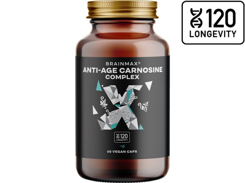 BrainMax® Anti-Age Carnosine complex, karnosin komplex, 60 kapslí BrainMax® Anti-Age Carnosine complex, karnosin komplex, 60 kapslí