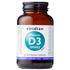 Viridian Vitamin D3 2000IU - 60 kapslí
