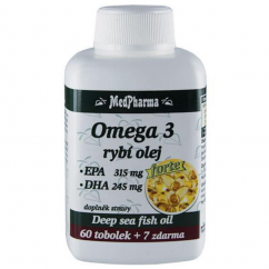 MedPharma Omega 3 rybí olej FORTE - 67 tablet