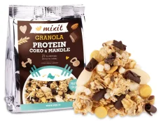 Mixit Proteinová granola z pece – Čokoláda a mandle do kapsy 70g
