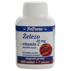 MedPharma Železo + vitamin C - 107 tablet