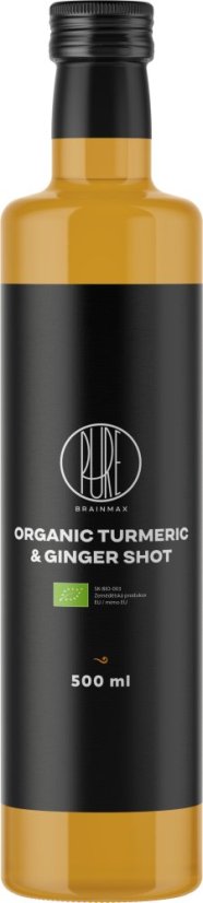 BrainMax® Pure® Turmeric & Ginger Shot, BIO - Objem: 500 ml BrainMax® Pure® Turmeric & Ginger Shot, BIO - Objem: 500 ml