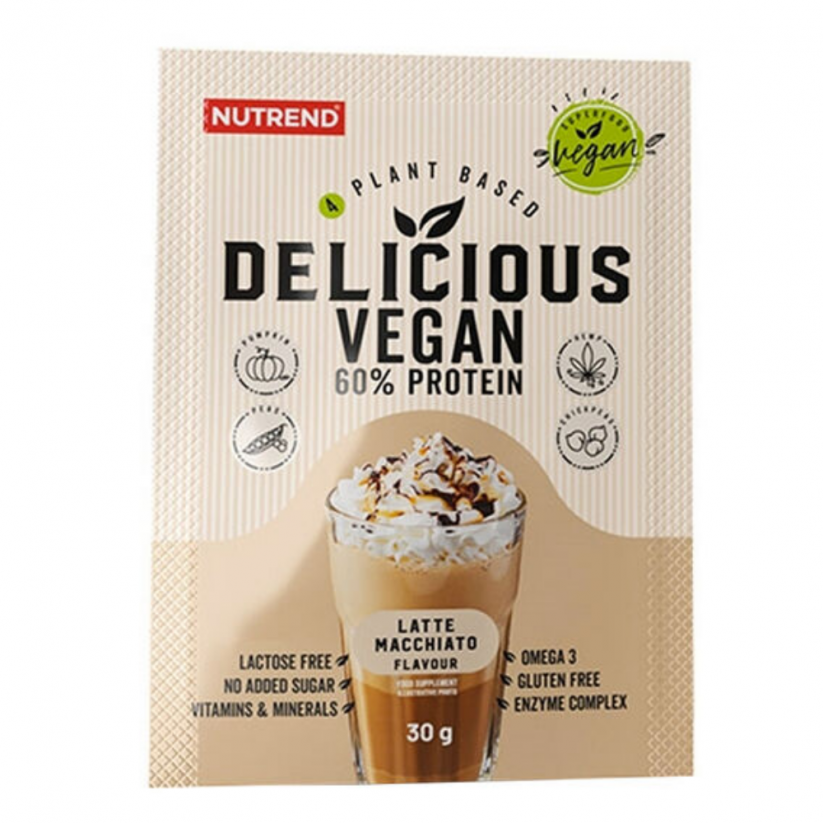 Nutrend Delicious Vegan protein 30g - káva