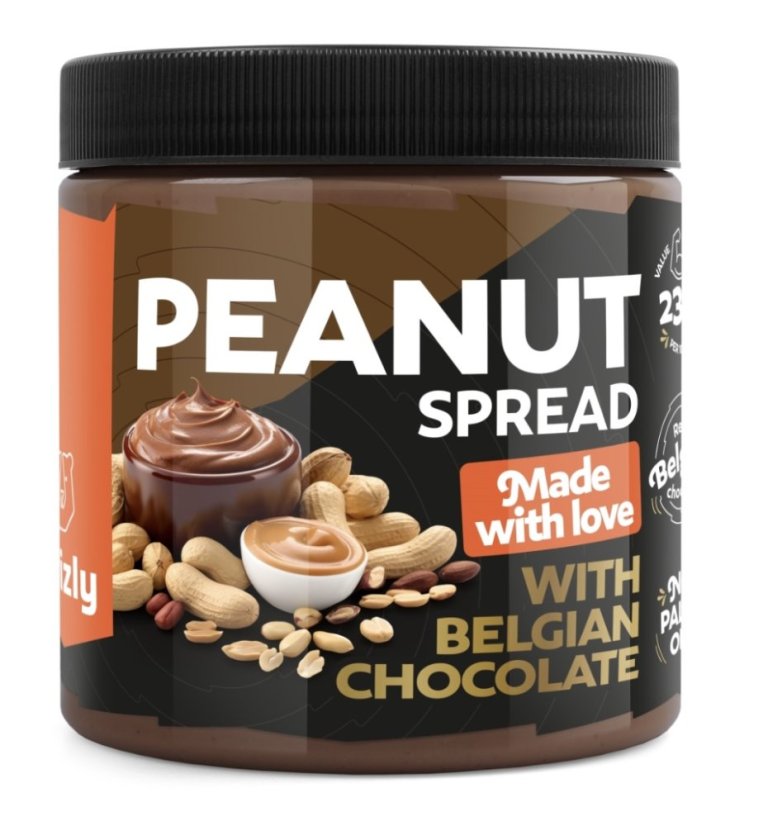 ARAŠÍDOVÝ KRÉM 500g belgická čokoláda [GRIZLY]