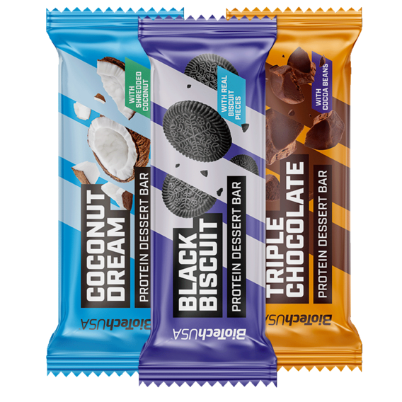 BiotechUSA Protein Dessert Bar - Velikost balení: 50 Gramů, Příchuť: Black biscuit BiotechUSA Protein Dessert Bar - Velikost balení: 50 Gramů, Příchuť: Black biscuit
