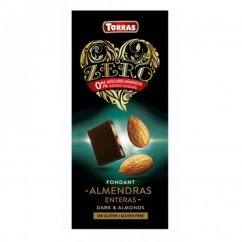 Torras Hořká čokoláda s celými mandlemi Srdíčko 150 g