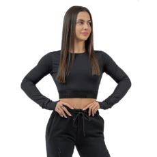 Nebbia Dámský crop top s dlouhým rukávem INTENSE Perform 839