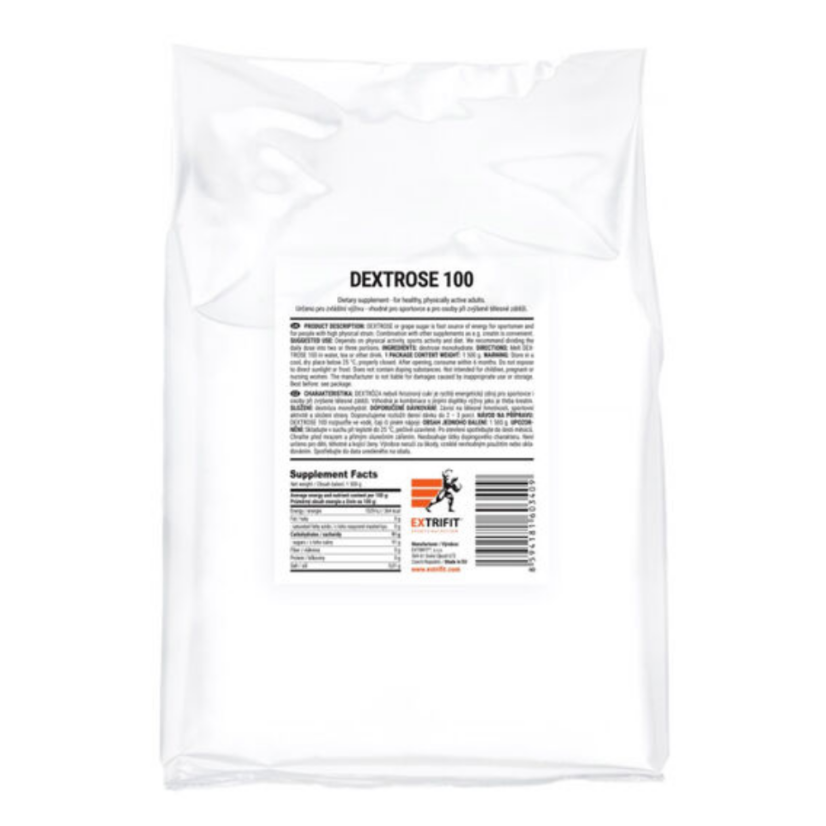 Extrifit Dextrose 100 - hroznový cukr